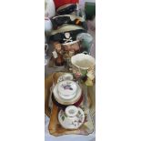 A Collection of Royal Doulton including Coaching scene dishes and plates, flambe ashtray,