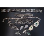 A Selection of Silver Jewellery etc.