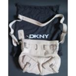 A DKNY Beige Soft leather Handbag