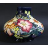 A Modern Moorcroft EIIR Golden Jubilee 2002 Floral Decorated Vase, 15.5cm