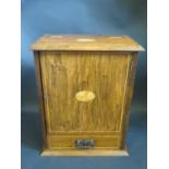 A Edwardian Inlaid Smoker's Cabinet