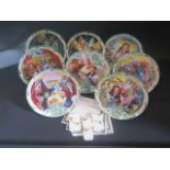 Box of Eight Wizard of Oz Musical Plates with Certificates of Authenticity