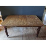 A Victorian Mahogany Wind Out Dining Table, 149cm extended