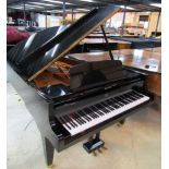Bösendorfer (c1985) A 6ft 7in Model 200 grand piano in a bright ebonised case on square tapered