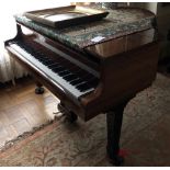 Blüthner (c1985) A 5ft 1in Model 11 grand piano in a bright mahogany case on square tapered legs.