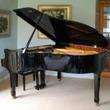 Petrof (c2006) A 5ft 8in Model P4 grand piano in a bright ebonised case on square tapered legs;