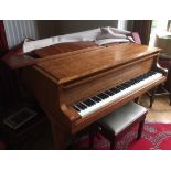 Welmar (c1967) A 4ft 7in grand piano in a mahogany case on square tapered legs;