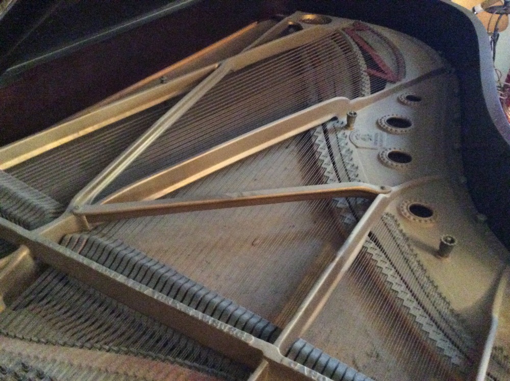 Steinway (c1928) A 6ft 4in converted player piano in a mahogany case on dual square tapered legs. - Image 3 of 3