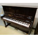 Knight (c1996) A 122cm Savoy Model upright piano in a satin mahogany case.