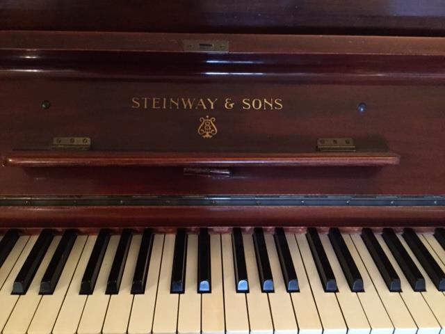 Steinway (c1921) A Vertegrand upright piano in a mahogany case; together with a stool. - Image 2 of 3