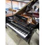 Kawai (c2010) A 5ft 10in Model RX2H grand piano in a bright ebonised case on square tapered legs.