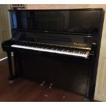 Bösendorfer (c1996) A Model 130 upright piano in a bright ebonised case.