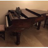 Steinway (c1900) A 6ft ‘old style’ Model A grand piano in a rosewood case on turned and fluted