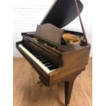 Bechstein, London (c1930's) A 4ft 8in grand piano in a dark oak case on square tapered legs.