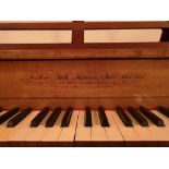 Jacobus Ball (c1794) A square piano in a mahogany case on a trestle base.