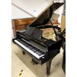 Yamaha (c1979) A 6ft Model G3 grand piano in a bright ebonised case on square tapered legs.