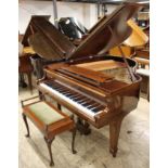 Steinway (c1937) A 5ft 1in Model S grand piano in a mahogany case on square tapered legs;