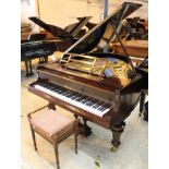 Blüthner (c1908) A 6ft 3in Model 6 grand piano in a rosewood case on turned and fluted legs;