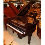 Steinway (c1905) A 5ft 10in Model O grand piano in a bright mahogany case on square tapered legs.