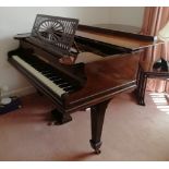 Bechstein (c1892) A 6ft 85-note Model A grand piano in a rosewood case on square tapered legs;