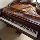 Seiler (c1990) A 5ft 11in Model 180 grand piano in a bright mahogany case on square tapered legs.