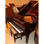 Weber (c1997) A 4ft 11in Model 150 grand piano in a bright mahogany case on square tapered legs;