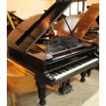 Steinway (c1891) A 6ft 'old style' Model A grand piano in an ebonised case on turned and fluted