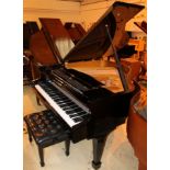 Samick (c2000) A 4ft 11in Model SIG-50 grand piano in a bright ebonised case on square tapered