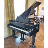 Bechstein (c1904) A 5ft 6in Model L grand piano in a bright ebonised case on square tapered legs.