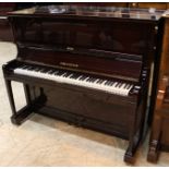 Bechstein (c1920’s) A Model 9 upright piano in a bright mahogany case.