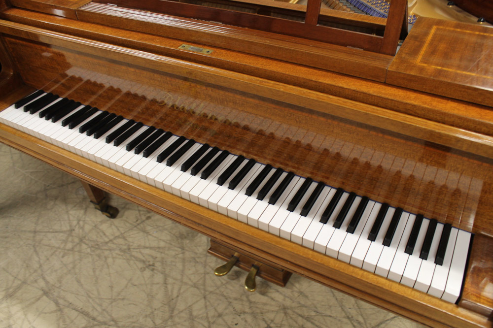 Blüthner (c1906) A 6ft 3in grand piano in a satin and boxwood strung case on dual square tapered - Image 3 of 6