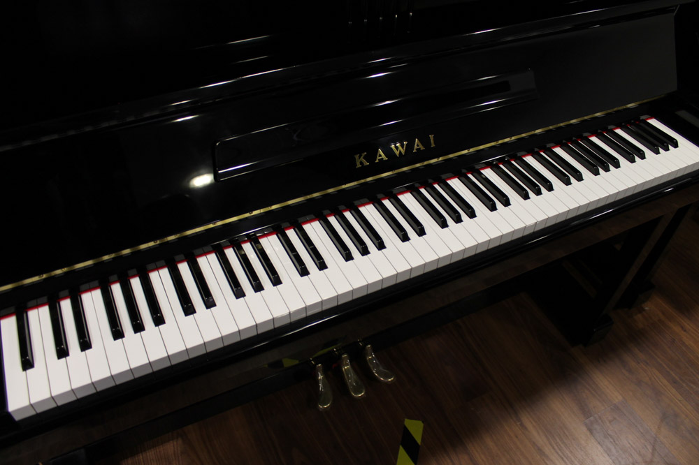 Kawai (c1967) A Model KS-1 upright piano in a bright ebonised case. - Image 3 of 5