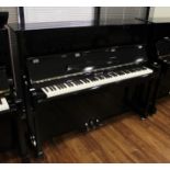 Minster (c2019) A Model RX-120 upright piano in a traditional style bright ebonised case.