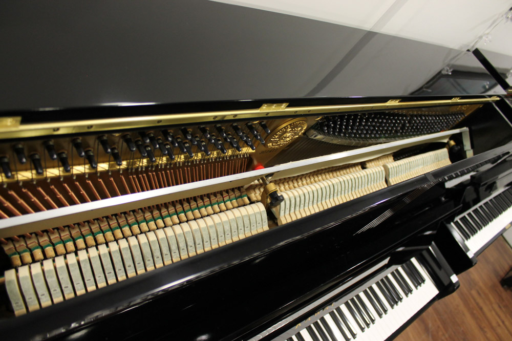 Kawai (c1967) A Model KS-1 upright piano in a bright ebonised case. - Image 4 of 5