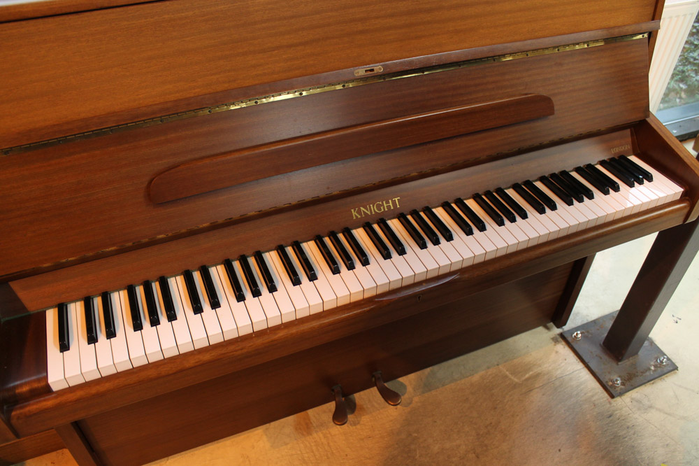 Knight (c1980) An upright piano in a modern style mahogany case - Image 3 of 5