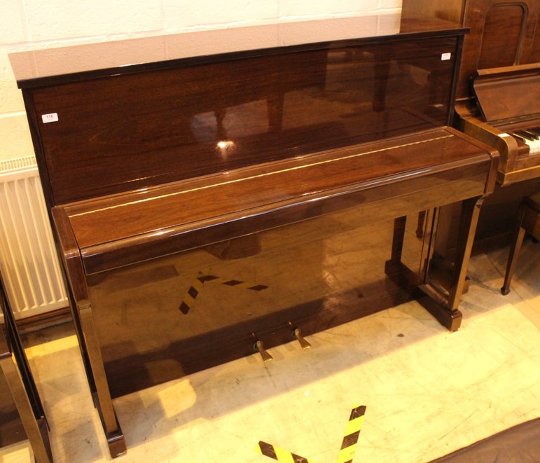 Broadwood (c1988) An upright piano in a traditional style mahogany case. - Image 2 of 5