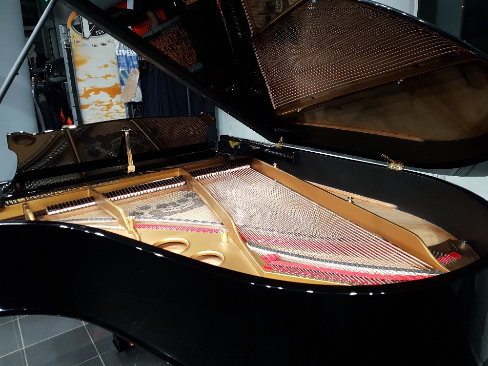 Steinway (c1906) A 5ft 10in Model O grand piano in a bright ebonised case on square tapered legs. - Image 6 of 16