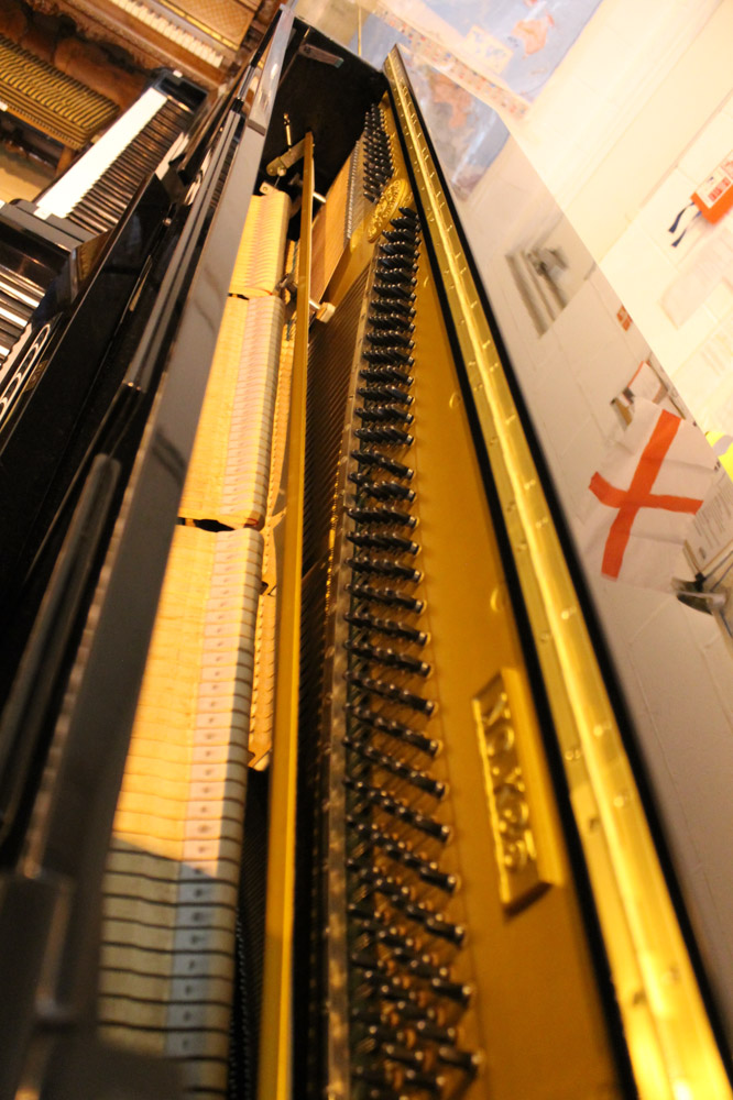 Kawai (c1967) A Model K-35 upright piano in a bright ebonised case. - Image 3 of 5