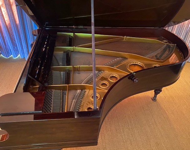 Bechstein (c1925) A 6ft 7in Model B grand piano in a re-polished rosewood case on turned octagonal - Image 5 of 7