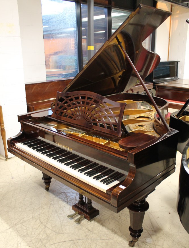 Bechstein (c1925) A 6ft 7in Model B grand piano in a re-polished rosewood case on turned octagonal