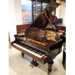 Bechstein (c1925) A 6ft 7in Model B grand piano in a re-polished rosewood case on turned octagonal