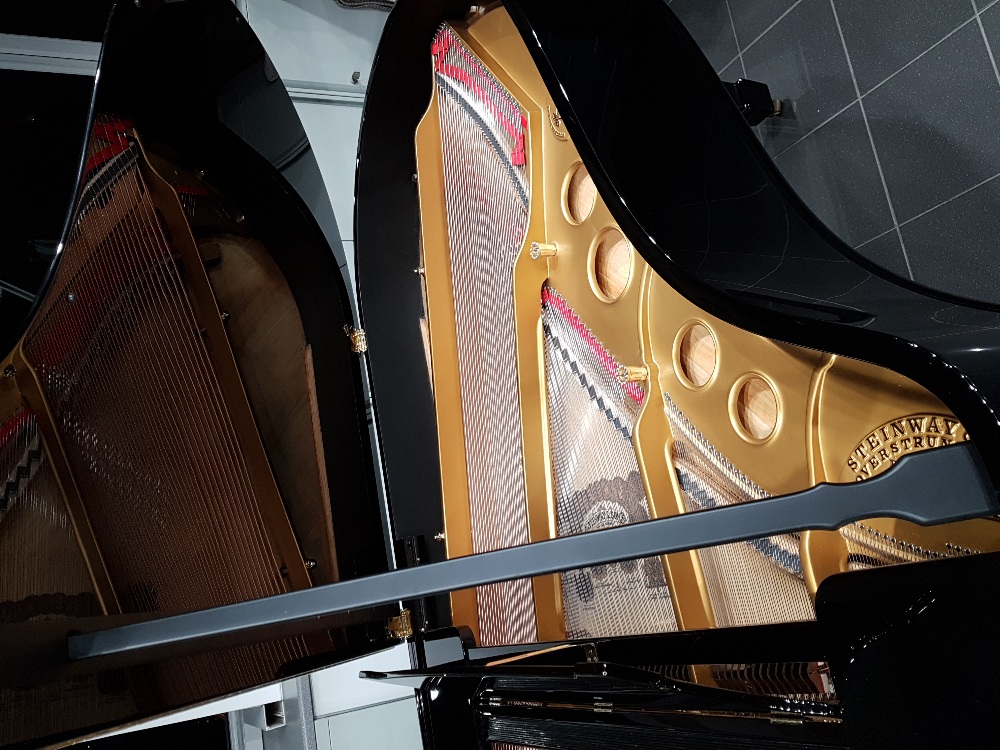 Steinway (c1906) A 5ft 10in Model O grand piano in a bright ebonised case on square tapered legs. - Image 5 of 16