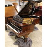 Steinway (c1891) A 6ft 11in 85-note Model B grand piano in a rosewood case on turned ‘elephant’