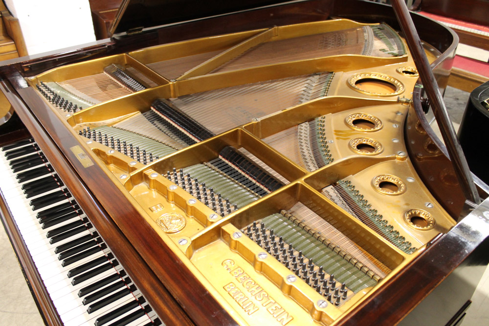 Bechstein (c1925) A 6ft 7in Model B grand piano in a re-polished rosewood case on turned octagonal - Image 2 of 7