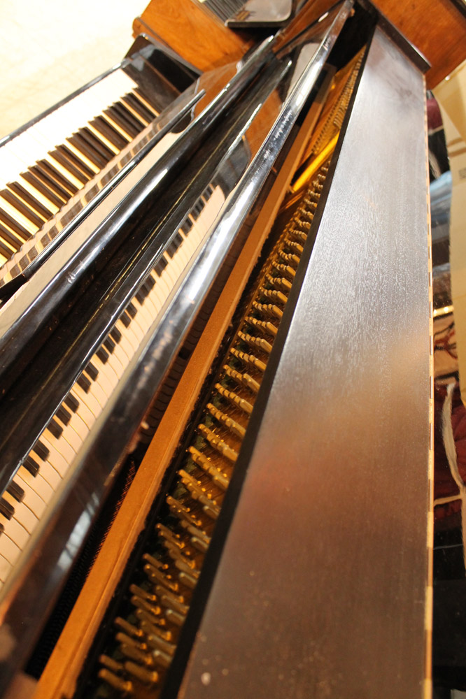 Ronisch A recent 113cm upright piano in a bright ebonised case. - Image 3 of 5