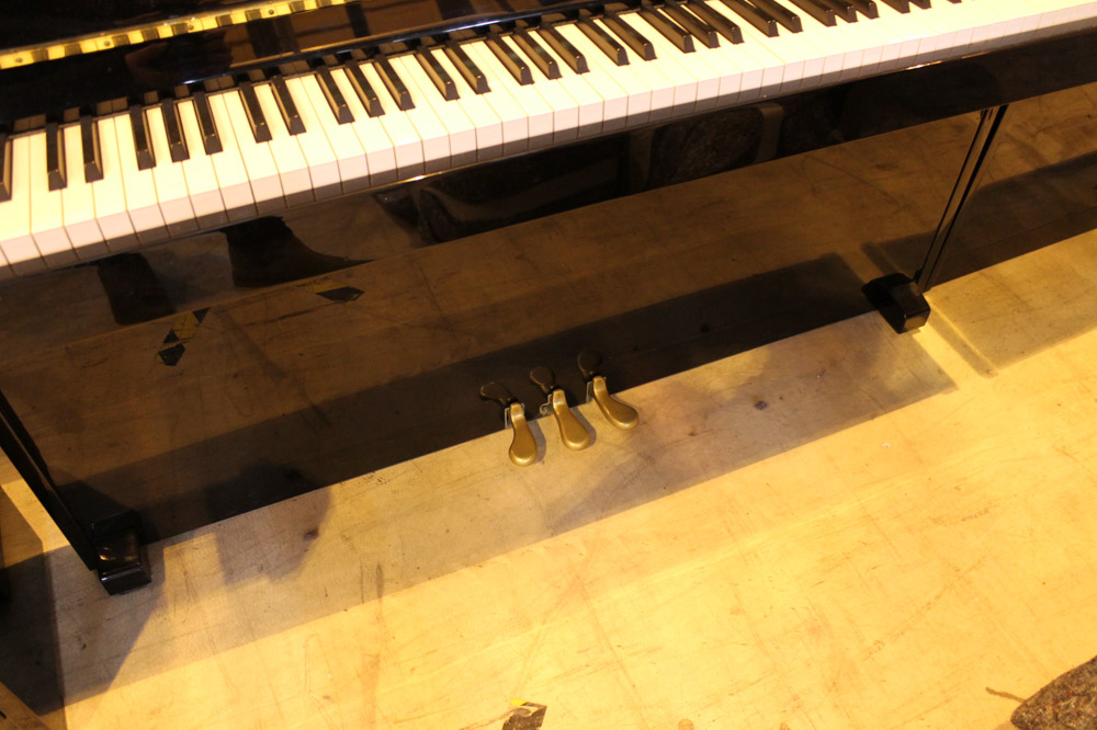 Weber (c2006) A 110cm upright piano in a bright ebonised case; together with a matching stool. - Image 4 of 5