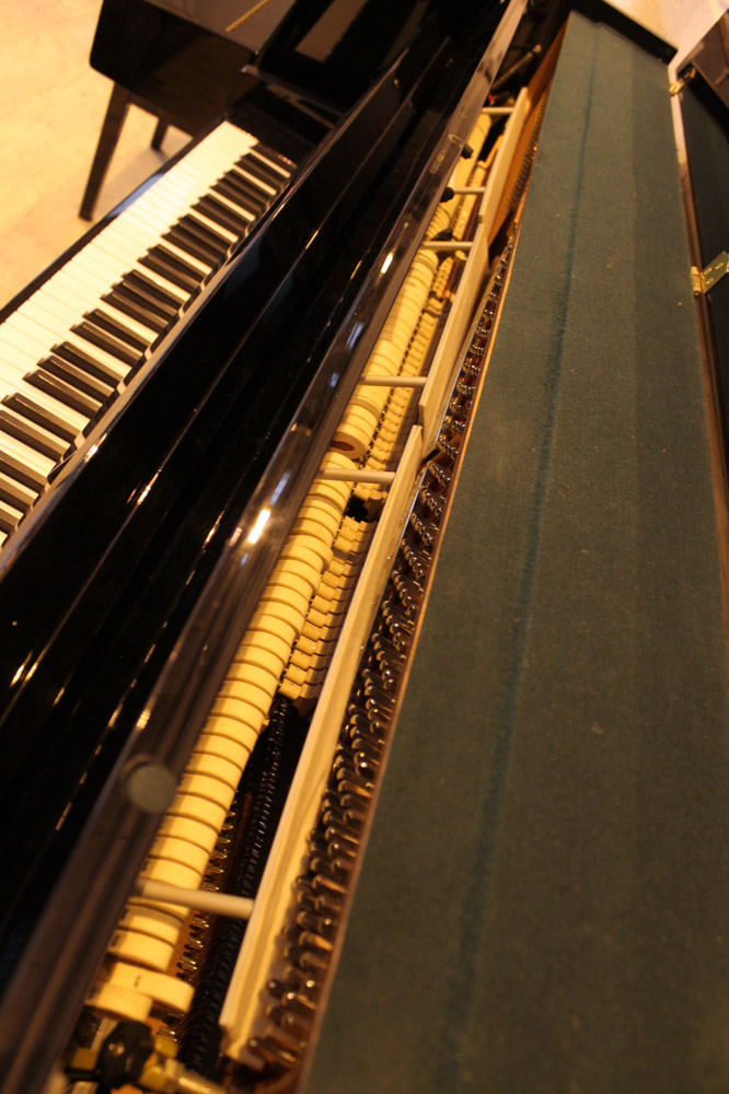 Weber (c2006) A 110cm upright piano in a bright ebonised case; together with a matching stool. - Image 5 of 5