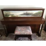 Welmar (c1983) A Regency Model upright piano in a satin mahogany case,