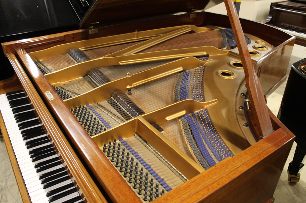 Blüthner (c1906) A 6ft 3in grand piano in a satin and boxwood strung case on dual square tapered - Image 6 of 6