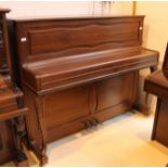 Hoffmann (c1985) A Model Barock/Chippendale upright piano in a mahogany case with cabriole